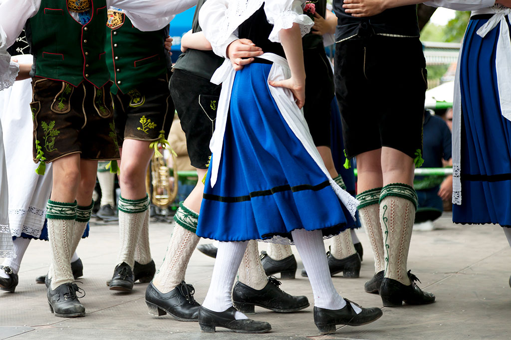 Traditional German dancers