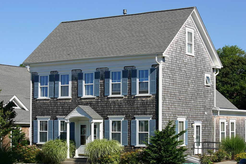 Exterior of Cape cod style house