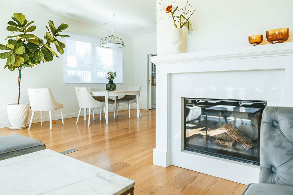 Clean floors of house