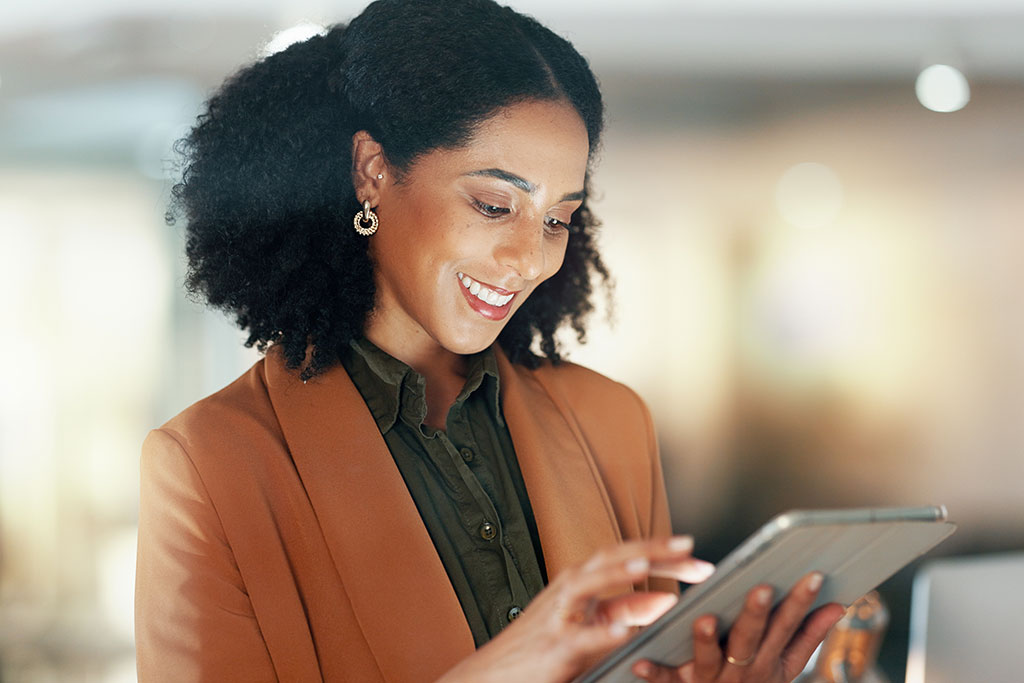 Business woman working