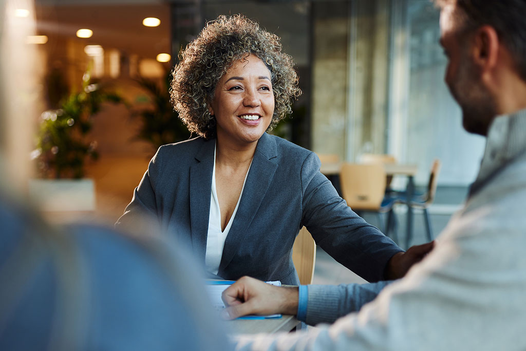 Business woman working