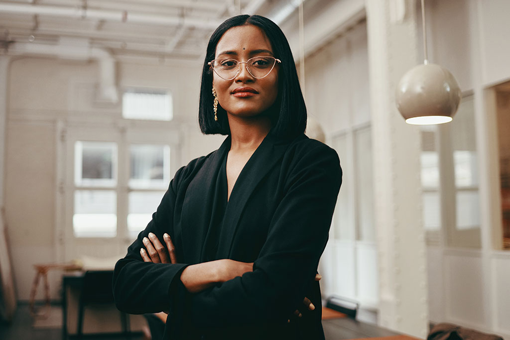 Business woman working