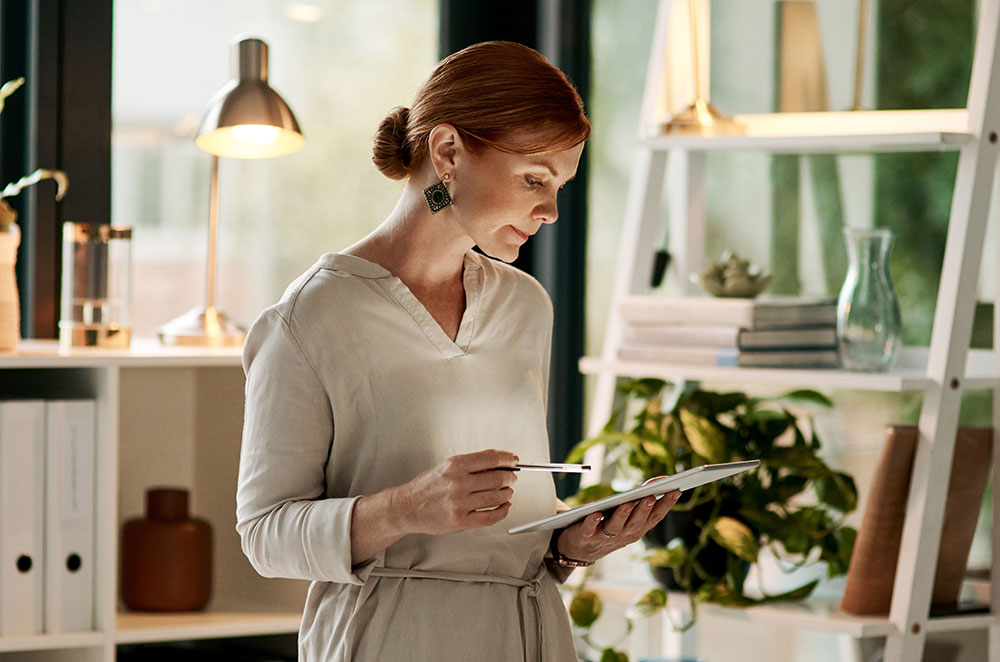 Business woman working