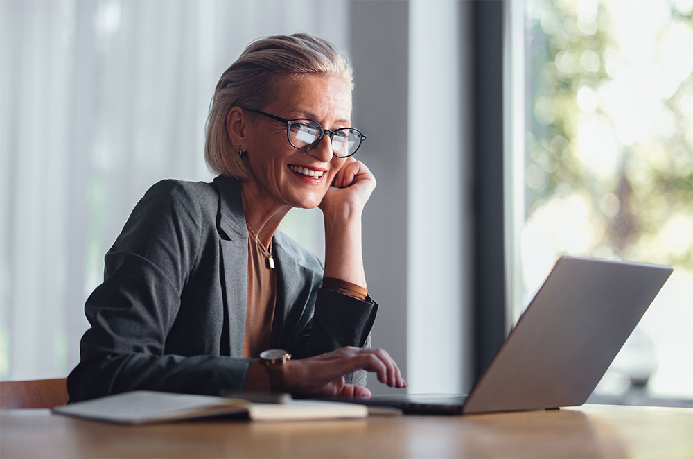 Business woman working