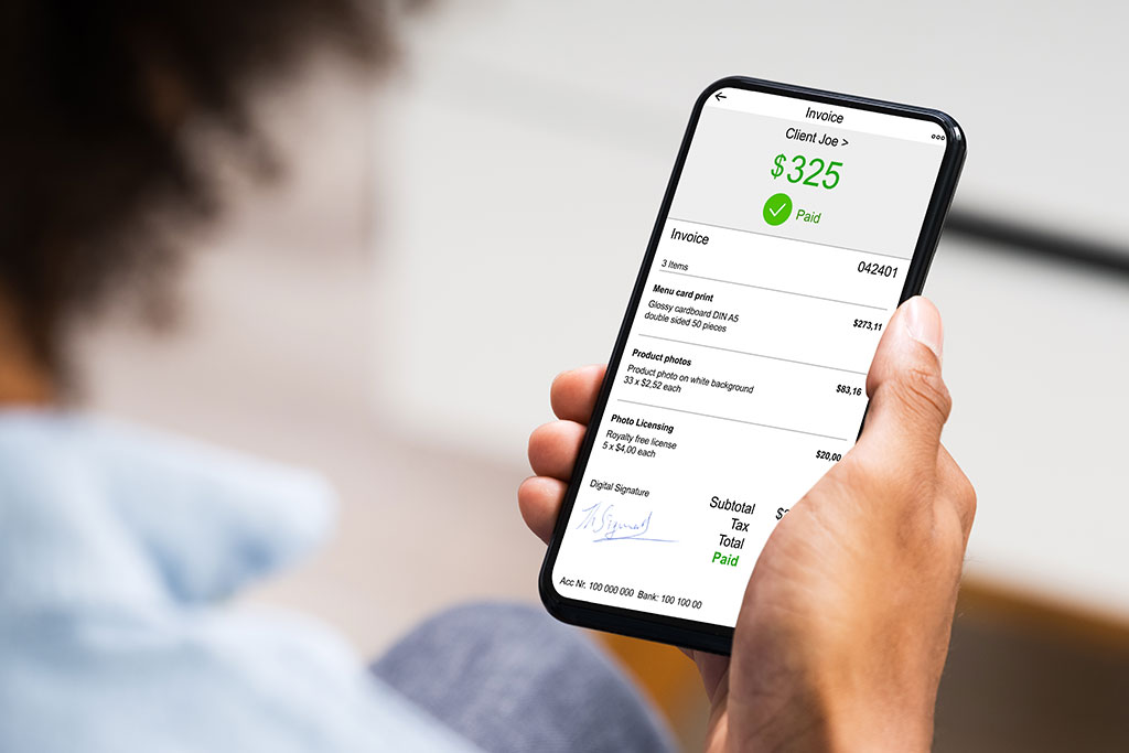 Automatic billing on phone