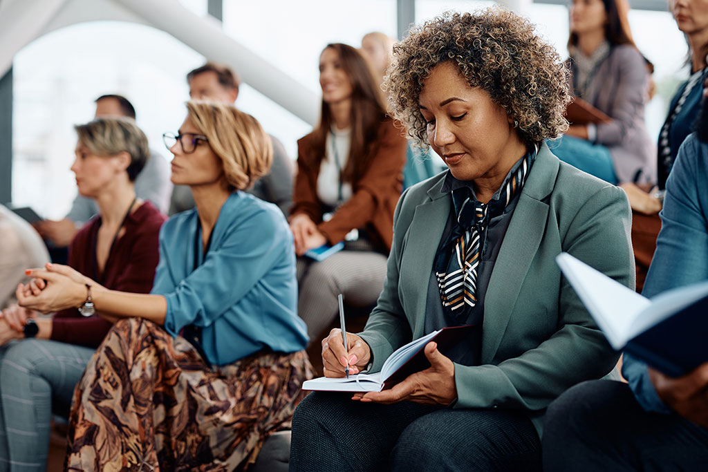 Woman in conference