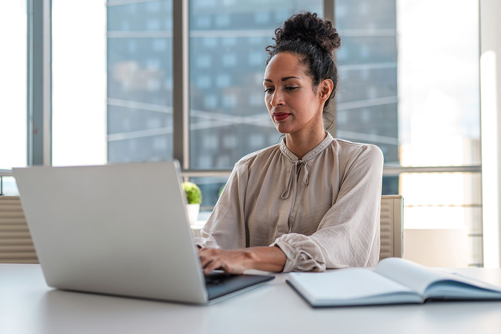 Business woman working