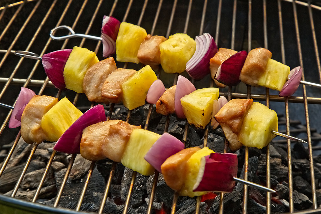 Tropical Chicken Kebabs