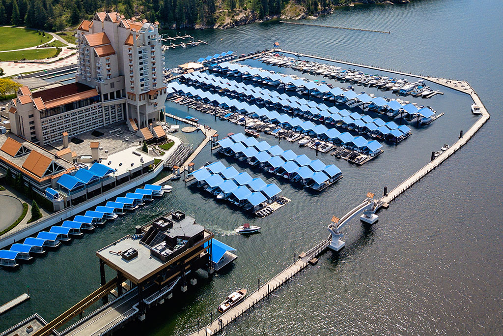 Coeur d’Alene Resort Floating Boardwalk, Idaho
